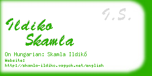 ildiko skamla business card