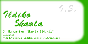 ildiko skamla business card